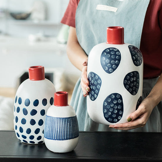Creative Painted Ceramic Vases